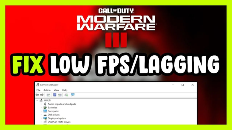 Modern Warfare 3: How To Fix Low Fps Issues. - Cod Warzone News